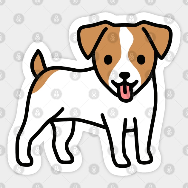 Jack Russell Terrier Sticker by littlemandyart